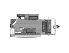 2024 Jayco Jay Feather 21MML Travel Trailer at Interstate RV Sales & Service, Inc. STOCK# 1591 Floor plan Image