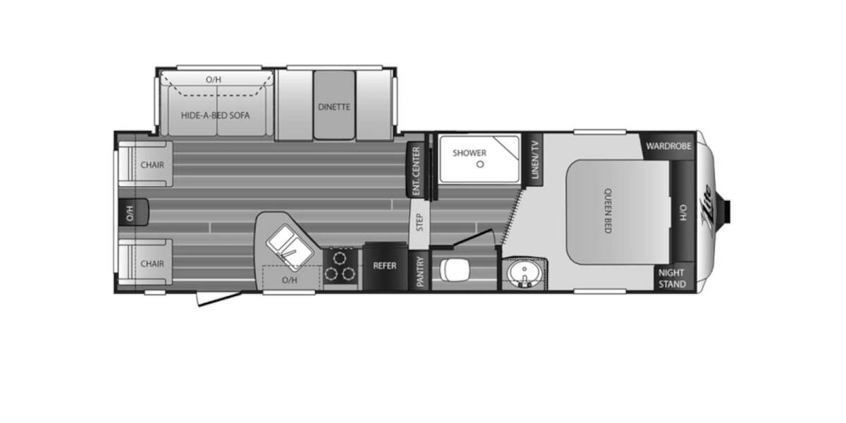2015 Keystone Cougar X-Lite 26RLS Fifth Wheel at Interstate RV Sales & Service, Inc. STOCK# 1568B Floor plan Layout Photo